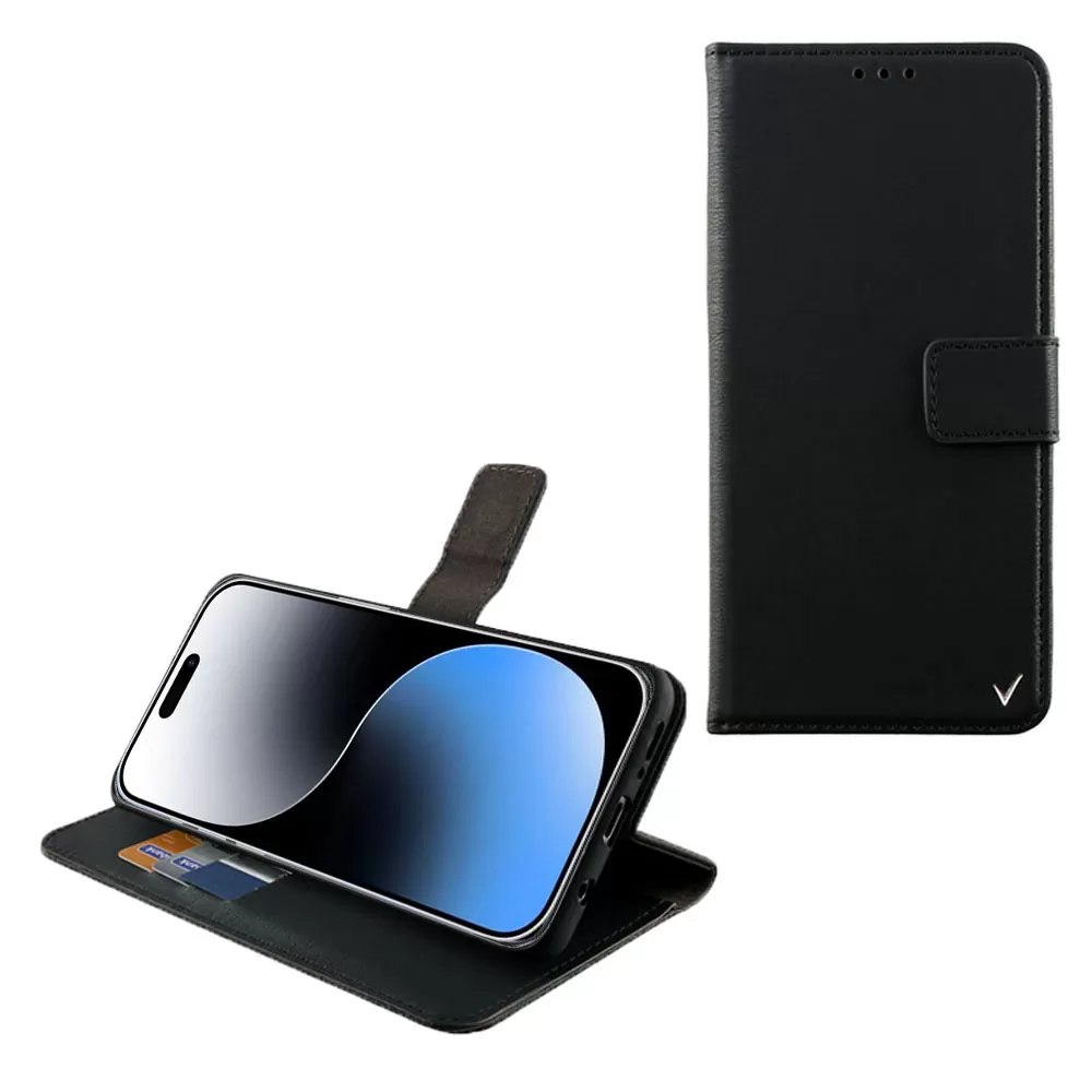 matshop.gr - VOLTE-TEL ΘΗΚΗ IPHONE 15 6.1" ALLURE MAGNET BOOK STAND CLIP BLACK