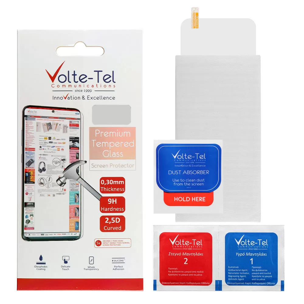 matshop.gr - VOLTE-TEL TEMPERED GLASS IPHONE 11/XR 6.1" 9H 0.30mm 2.5D FULL GLUE FULL COVER