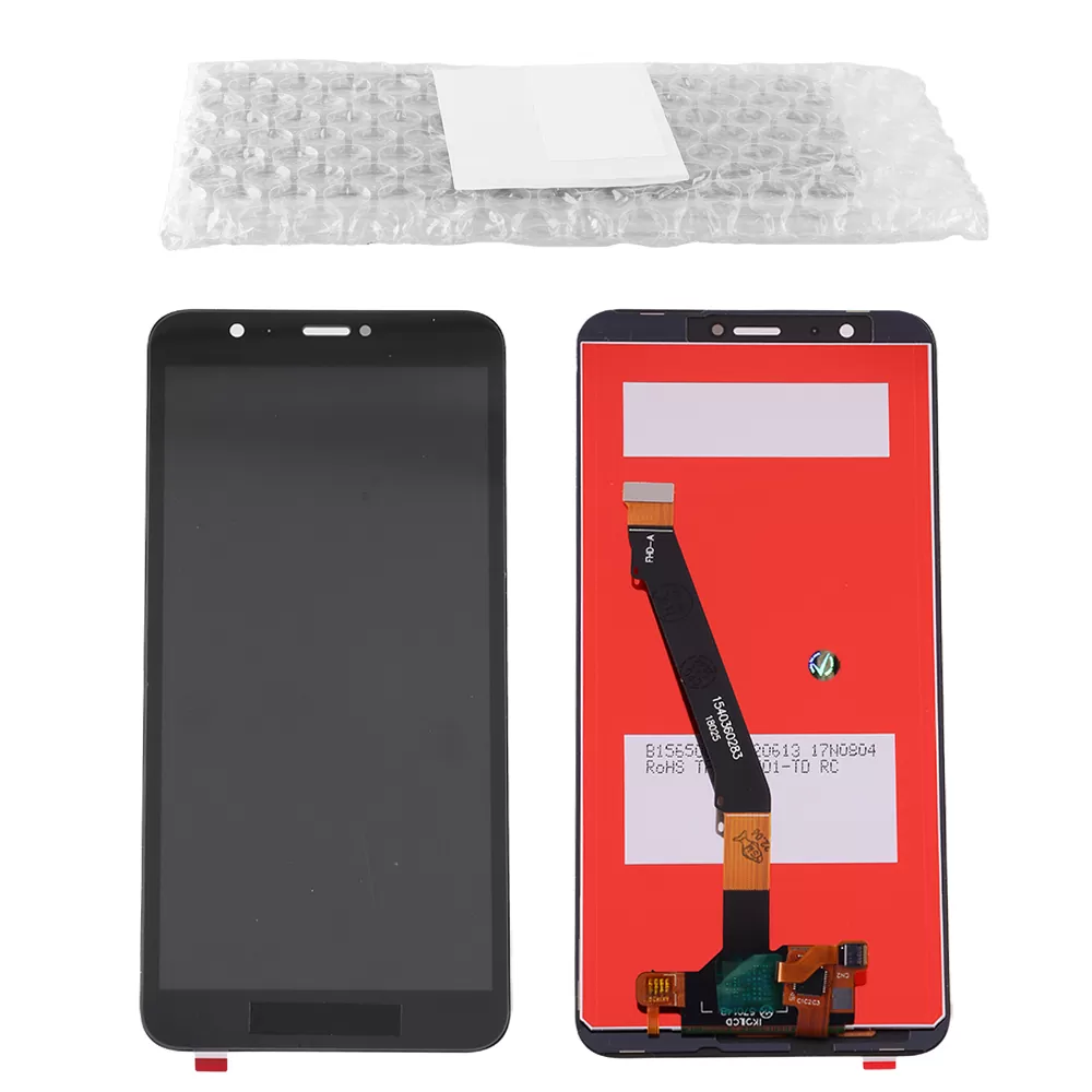 matshop.gr - HUAWEI P SMART ΟΘΟΝΗ + TOUCH SCREEN + LENS BLACK 3P OR