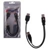 matshop.gr - ΚΑΛΩΔΙΟ Η/Υ ΠΡΟΕΚΤΑΣΗ USB 2.0 ΑΠΟ USB 2.0 MALE ΣΕ USB MALE & USB 2.0 FEMALE 0.3m ΜΑΥΡΟ