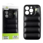 matshop.gr - LIME ΘΗΚΗ IPHONE 15 PRO 6.1" BUMPY PUFFER TPU FULL CAMERA PROTECTION BLACK