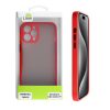 matshop.gr - LIME ΘΗΚΗ IPHONE 15 PRO MAX 6.7" HARDSHELL FUSION FULL CAMERA PROTECTION RED WITH BLACK KEYS