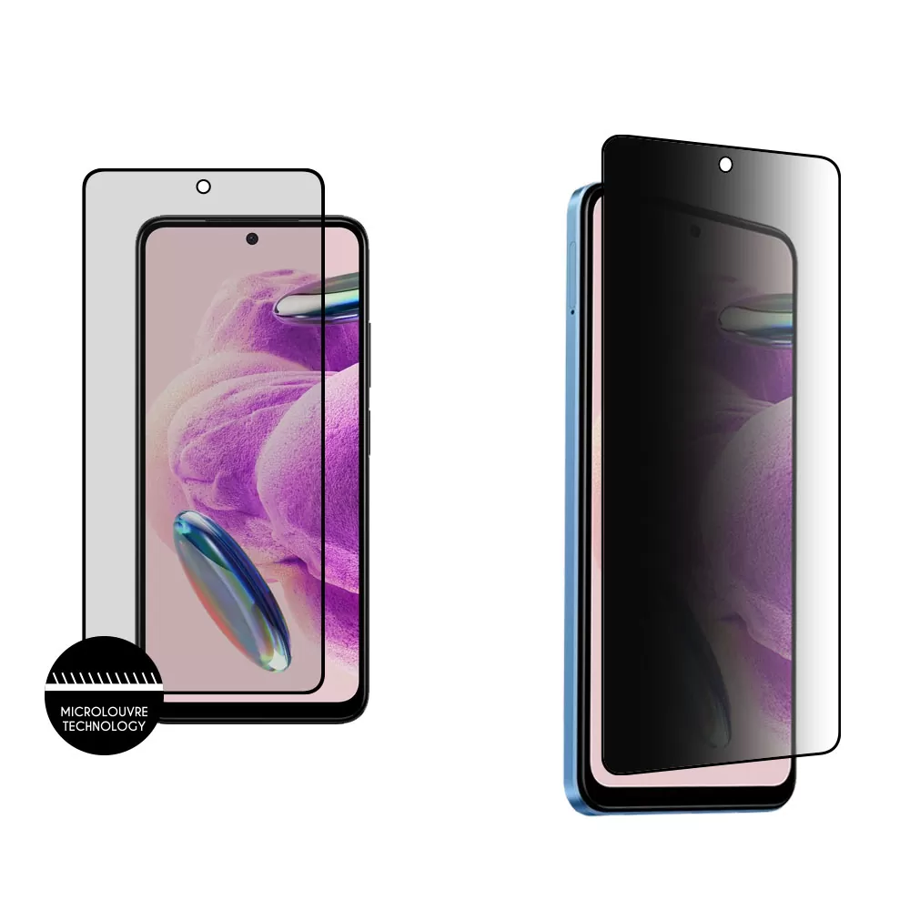 matshop.gr - IDOL 1991 TEMPERED GLASS XIAOMI REDMI NOTE 12S 6.43" 9H 0.30mm PREMIUM PRIVACY ANTISPY SEMI CURVED FULL GLUE BLACK