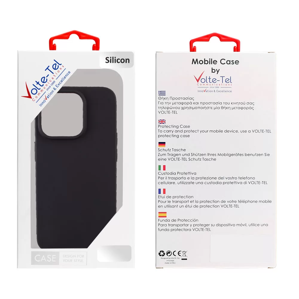 matshop.gr - VOLTE-TEL ΘΗΚΗ IPHONE 15 PLUS 6.7" SILICON TPU CAMERA GUARD BLACK