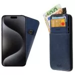 matshop.gr - IDOL 1991 ΘΗΚΗ IPHONE 15 PRO 6.1" ANTI-RFID LEATHER SMART WALLET BLUE