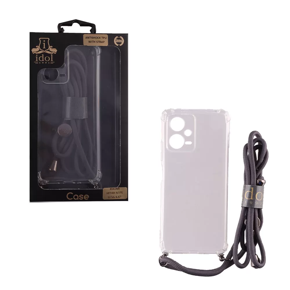 matshop.gr - IDOL 1991 ΘΗΚΗ XIAOMI REDMI NOTE 12 5G 6.67" ANTISHOCK AIR TPU WITH STRAP FULL CAMERA PROTECTION ΔΙΑΦΑΝΗ