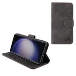 matshop.gr - LIME ΘΗΚΗ SAMSUNG S23 ULTRA 5G S918 6.8" ESSENTIAL MAGNET BOOK STAND CLIP GREY