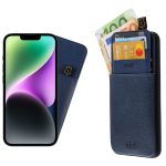 matshop.gr - IDOL 1991 ΘΗΚΗ IPHONE 14 PRO 6.1" ANTI-RFID LEATHER SMART WALLET BLUE