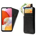 matshop.gr - IDOL 1991 ΘΗΚΗ SAMSUNG A14 4G A145/A14 5G A146 6.6" ANTI-RFID LEATHER SMART WALLET BLACK