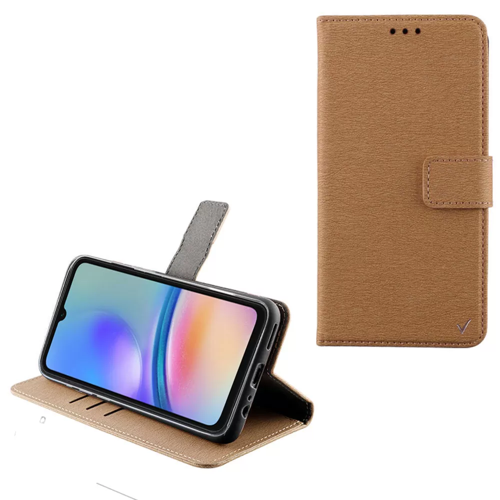 matshop.gr - VOLTE-TEL ΘΗΚΗ SAMSUNG A05S 4G A057 6.7" ALLURE MAGNET BOOK STAND CLIP GOLD