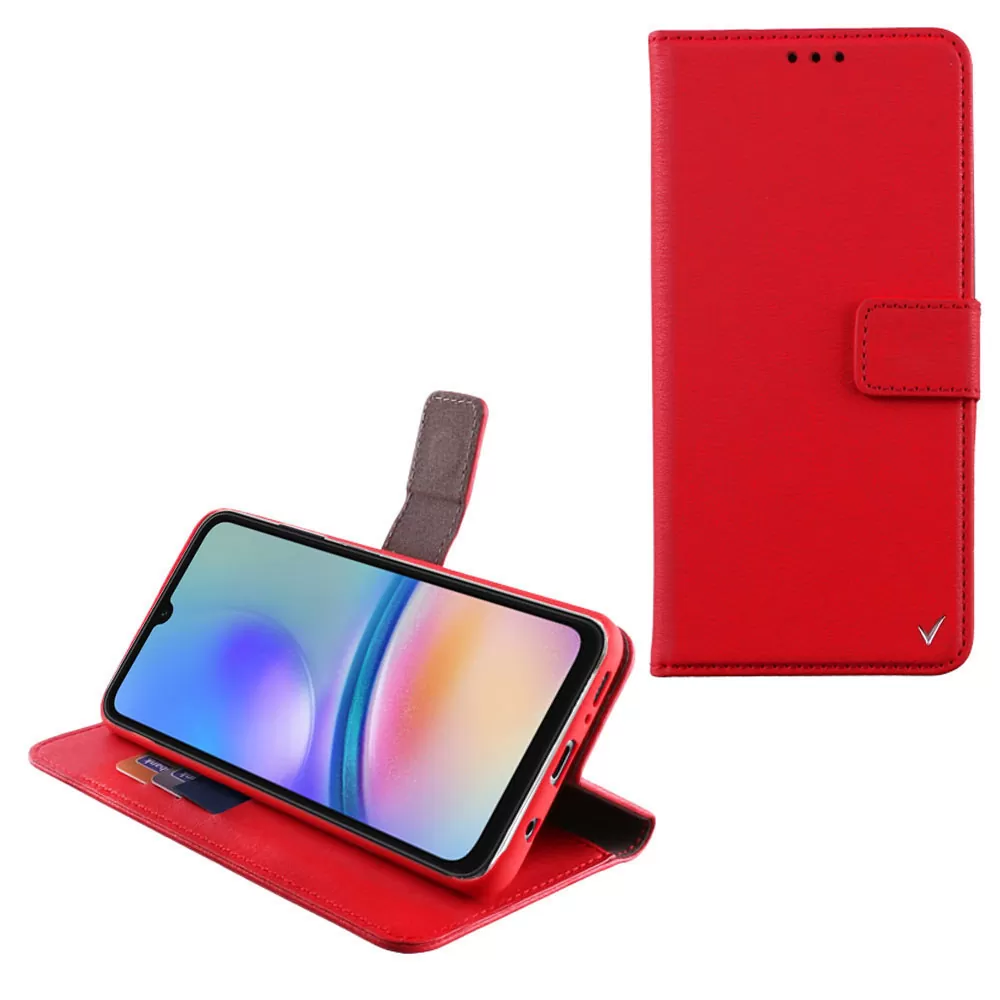 matshop.gr - VOLTE-TEL ΘΗΚΗ SAMSUNG A05S 4G A057 6.7" ALLURE MAGNET BOOK STAND CLIP RED