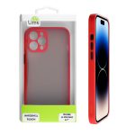 matshop.gr - LIME ΘΗΚΗ IPHONE 14 PRO MAX 6.7" HARDSHELL FUSION FULL CAMERA PROTECTION RED WITH BLACK KEYS