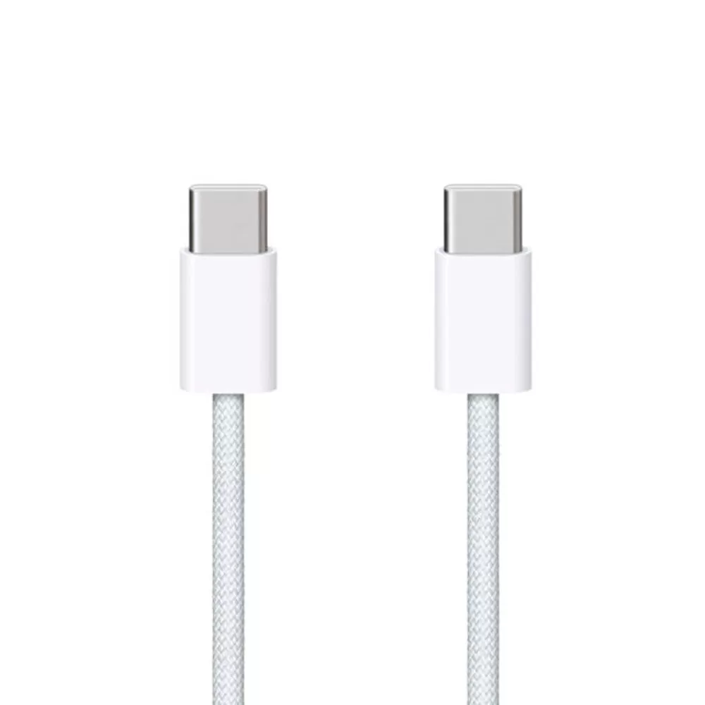 matshop.gr - APPLE USB-C TYPE C TO TYPE C MQKJ3ZM/A USB ΦΟΡΤΙΣΗΣ-DATA 1m BRAIDED WHITE BULK OR