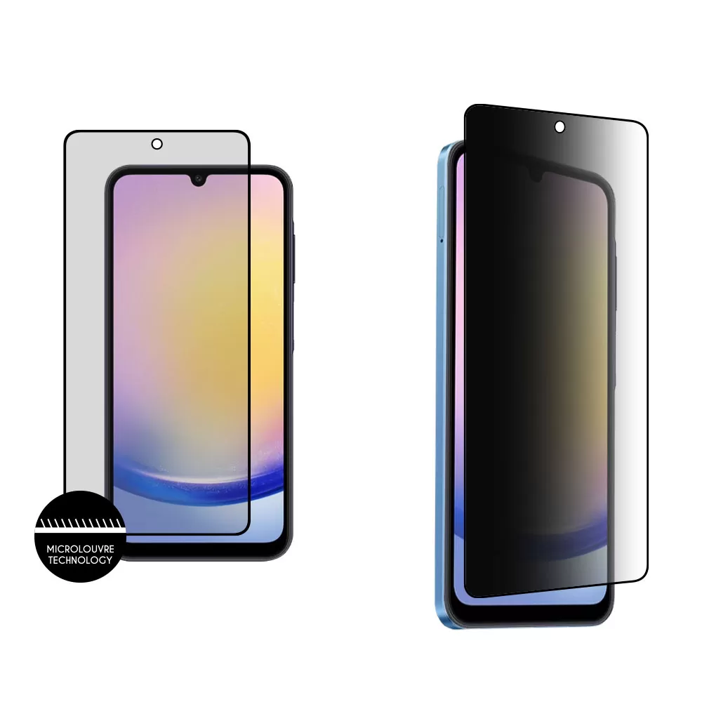 matshop.gr - IDOL 1991 TEMPERED GLASS SAMSUNG A25 5G A256 6.5" 9H 0.30mm PREMIUM PRIVACY ANTISPY SEMI CURVED FULL GLUE BLACK