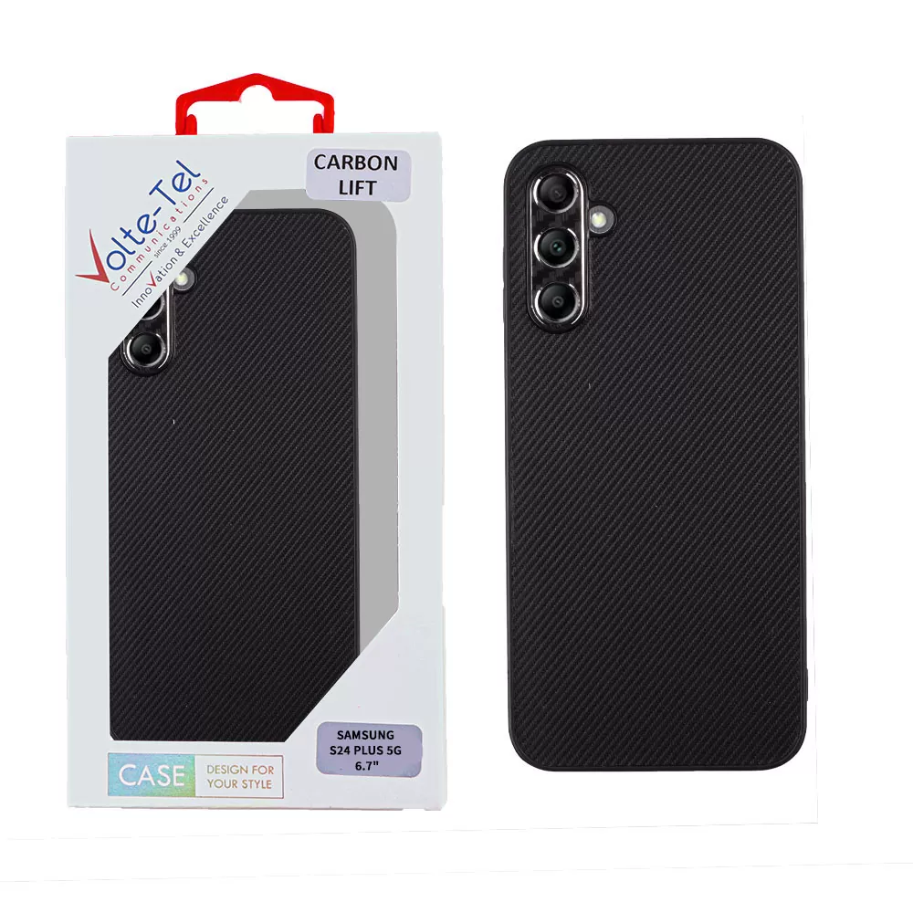 matshop.gr - VOLTE-TEL ΘΗΚΗ SAMSUNG S24 PLUS 5G S926 6.7" CARBON LIFT FULL CAMERA PROTECTION BLACK