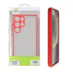 matshop.gr - LIME ΘΗΚΗ SAMSUNG S24 ULTRA 5G S928 6.8" HARDSHELL FUSION FULL CAMERA PROTECTION RED WITH BLACK KEYS