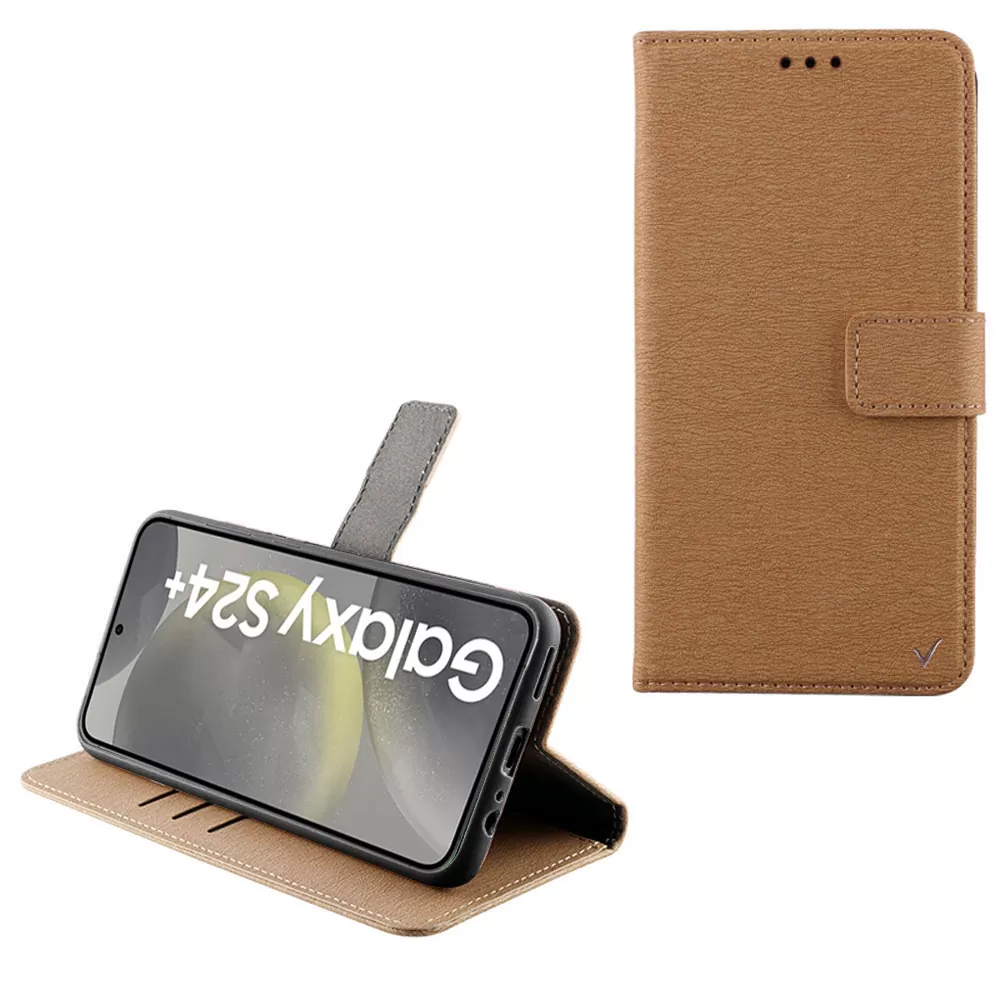 matshop.gr - VOLTE-TEL ΘΗΚΗ SAMSUNG S24 PLUS 5G S926 6.7" ALLURE MAGNET BOOK STAND CLIP GOLD