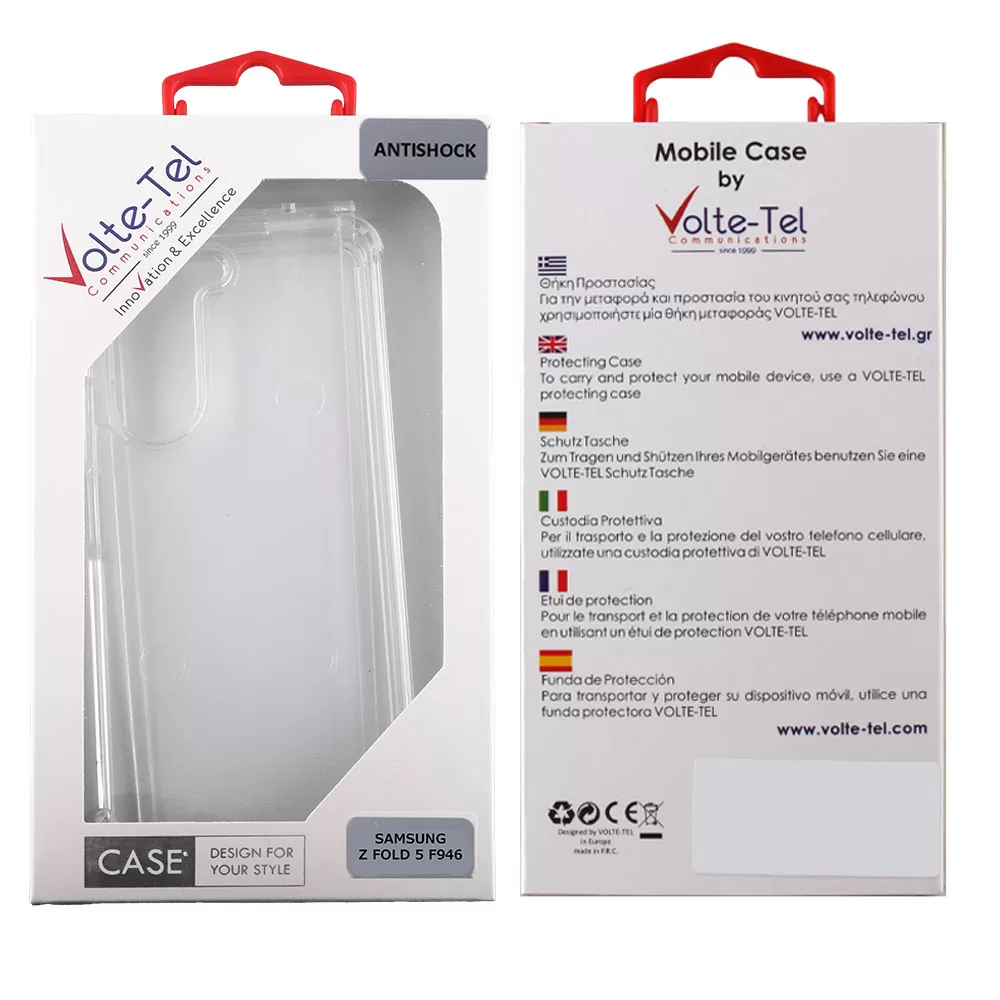 VOLTE-TEL ANTISHOCK AIR TPU ΘΗΚΗ SAMSUNG Z FOLD 5 5G F946 7.6in  BACK-FRONT ΔΙΑΦΑΝΗ - Image 3