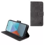 matshop.gr - LIME ΘΗΚΗ XIAOMI REDMI NOTE 13 5G 6,67" ESSENTIAL MAGNET BOOK STAND CLIP GREY