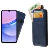 IDOL 1991 ΘΗΚΗ SAMSUNG A15 4G A155/A15 5G A156 6.4" ANTI-RFID LEATHER SMART WALLET BLUE