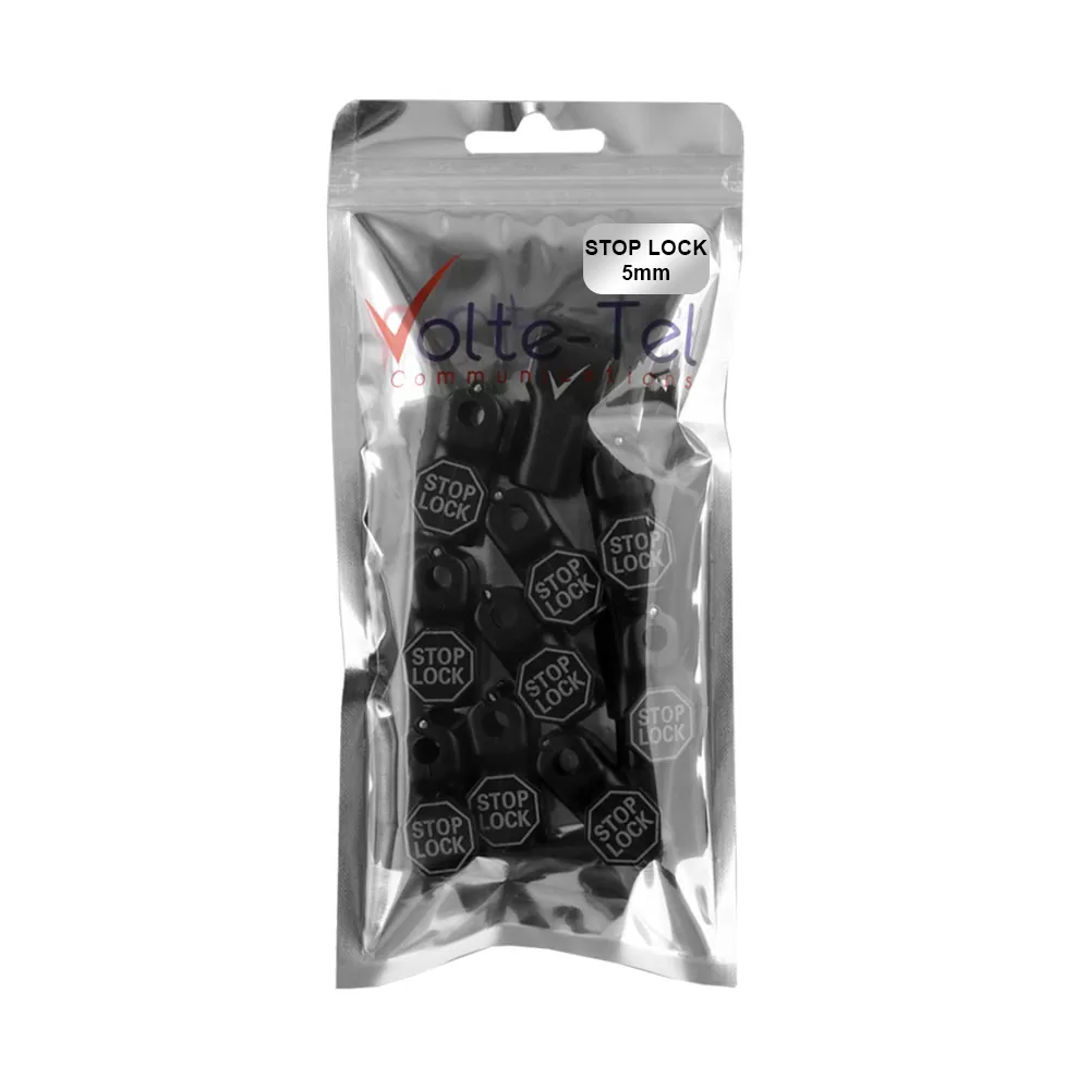 VOLTE-TEL ΑΝΤΙΚΛΕΠΤΙΚΗ ΑΣΦΑΛΕΙΑ ΓΑΝΤΖΟΥ STOP LOCK 5mm BLACK - Image 8