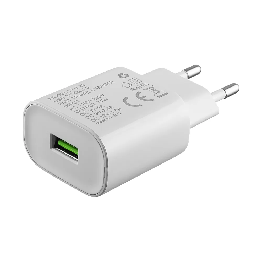 LIME USB 3.0 FAST TRAVEL CHARGER QC 3.0 LTU25 21W 4000mA WHITE