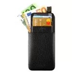 IDOL 1991 ΘΗΚΗ IPHONE 16 PLUS 6.9" ANTI-RFID LEATHER SMART WALLET BLACK