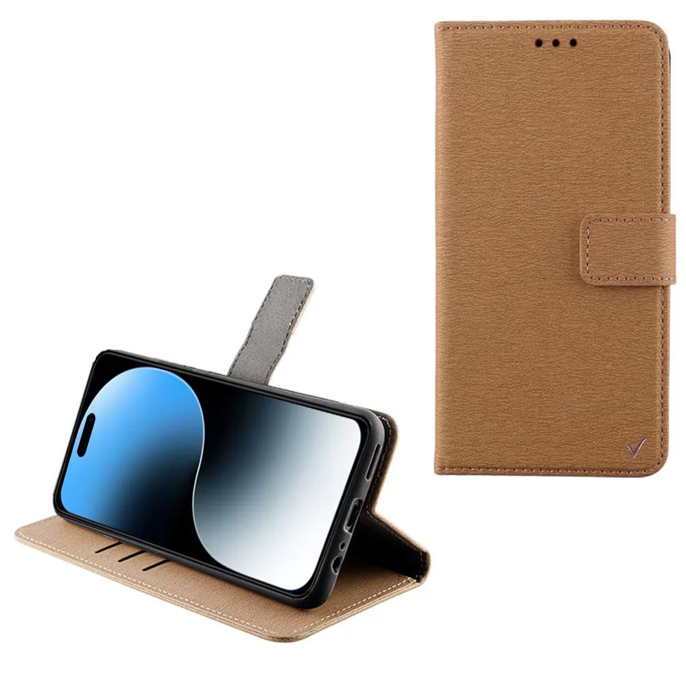 VOLTE-TEL ΘΗΚΗ IPHONE 16 PLUS 6.9" ALLURE MAGNET BOOK STAND CLIP GOLD