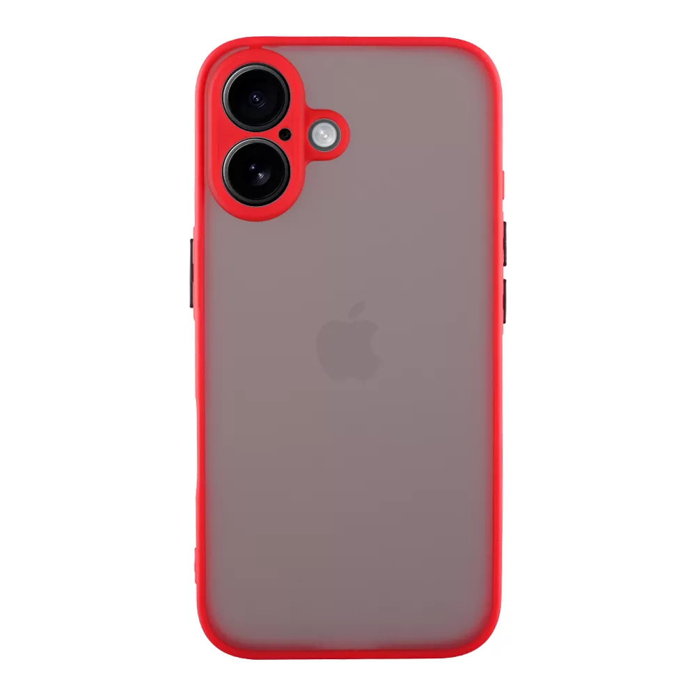 LIME ΘΗΚΗ IPHONE 16 PLUS 6.7" HARDSHELL FUSION FULL CAMERA PROTECTION RED WITH BLACK KEYS