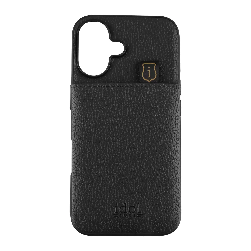 IDOL 1991 ΘΗΚΗ IPHONE 16 6.3" ANTI-RFID LEATHER SMART WALLET BLACK