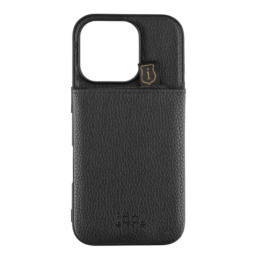 IDOL 1991 ΘΗΚΗ IPHONE 16 PRO MAX 6.9" ANTI-RFID LEATHER SMART WALLET BLACK