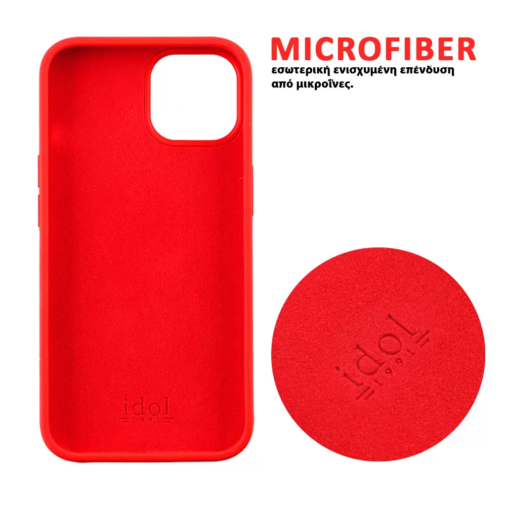 IDOL 1991 ΘΗΚΗ XIAOMI REDMI 13/ POCO M6 4G 6,79" VELVET ELITE TPU 4 SIDE FULL CAMERA PROTECTION RED