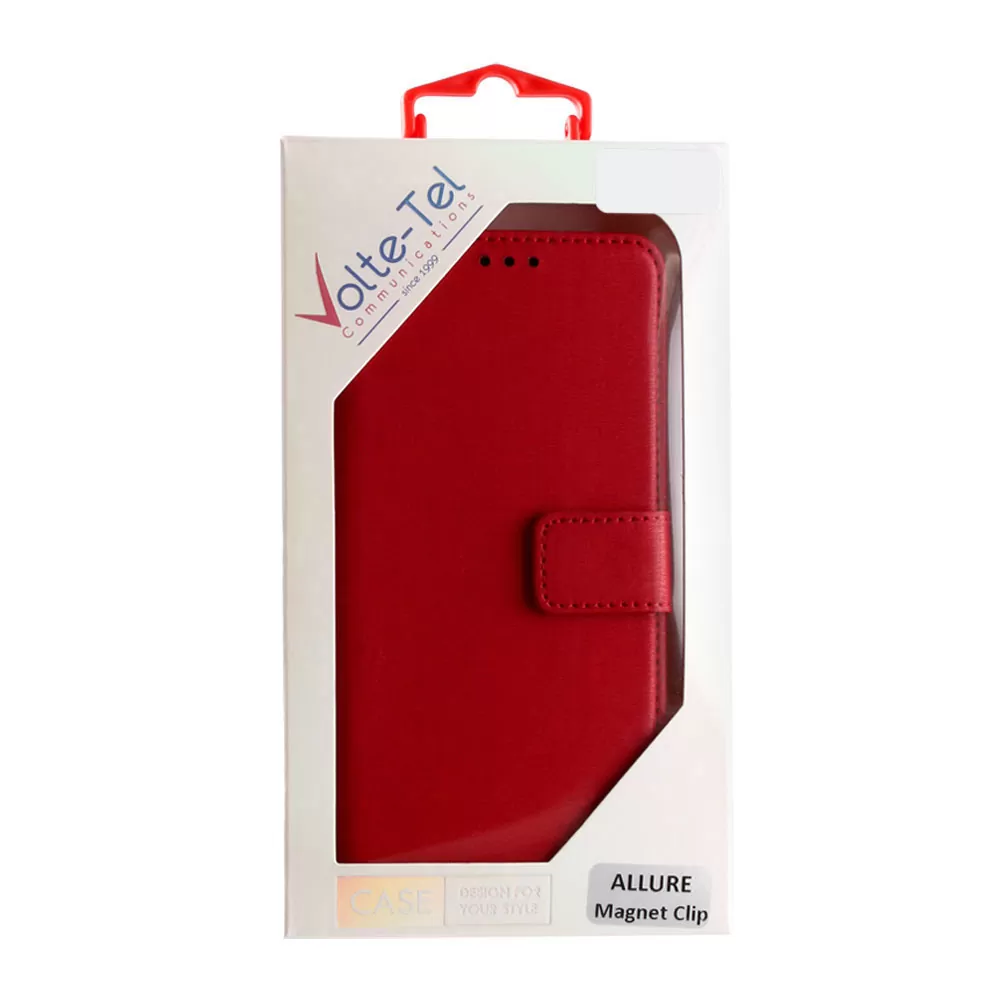 VOLTE-TEL ΘΗΚΗ IPHONE 16 6.3" ALLURE MAGNET BOOK STAND CLIP RED