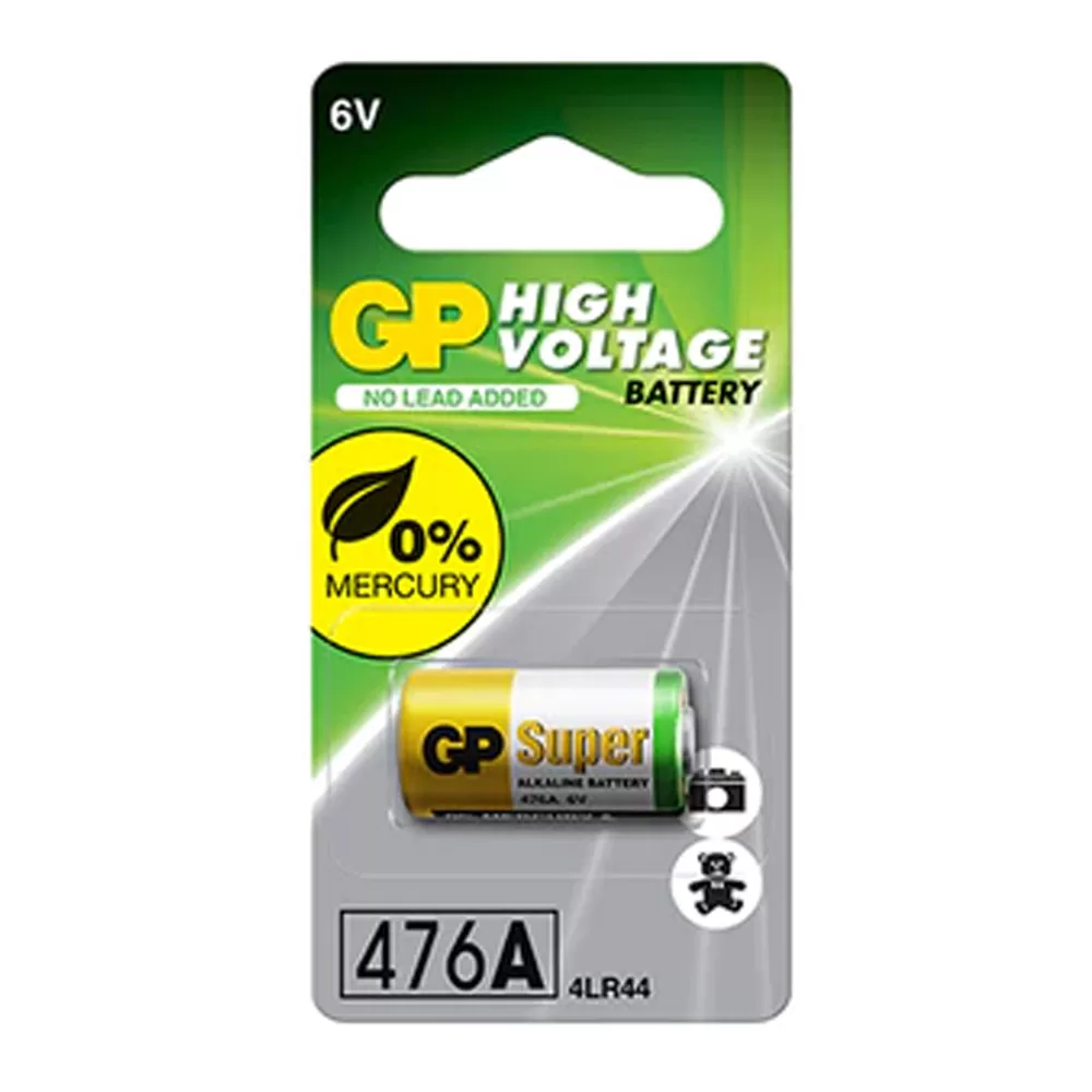 GP ΑΛΚΑΛΙΚΕΣ ΜΠΑΤΑΡΙΕΣ ΤΗΛΕΧΕΙΡΙΣΜΟΥ 476A/4LR44/PX28A/544A/A544 6V 1/BLISTER