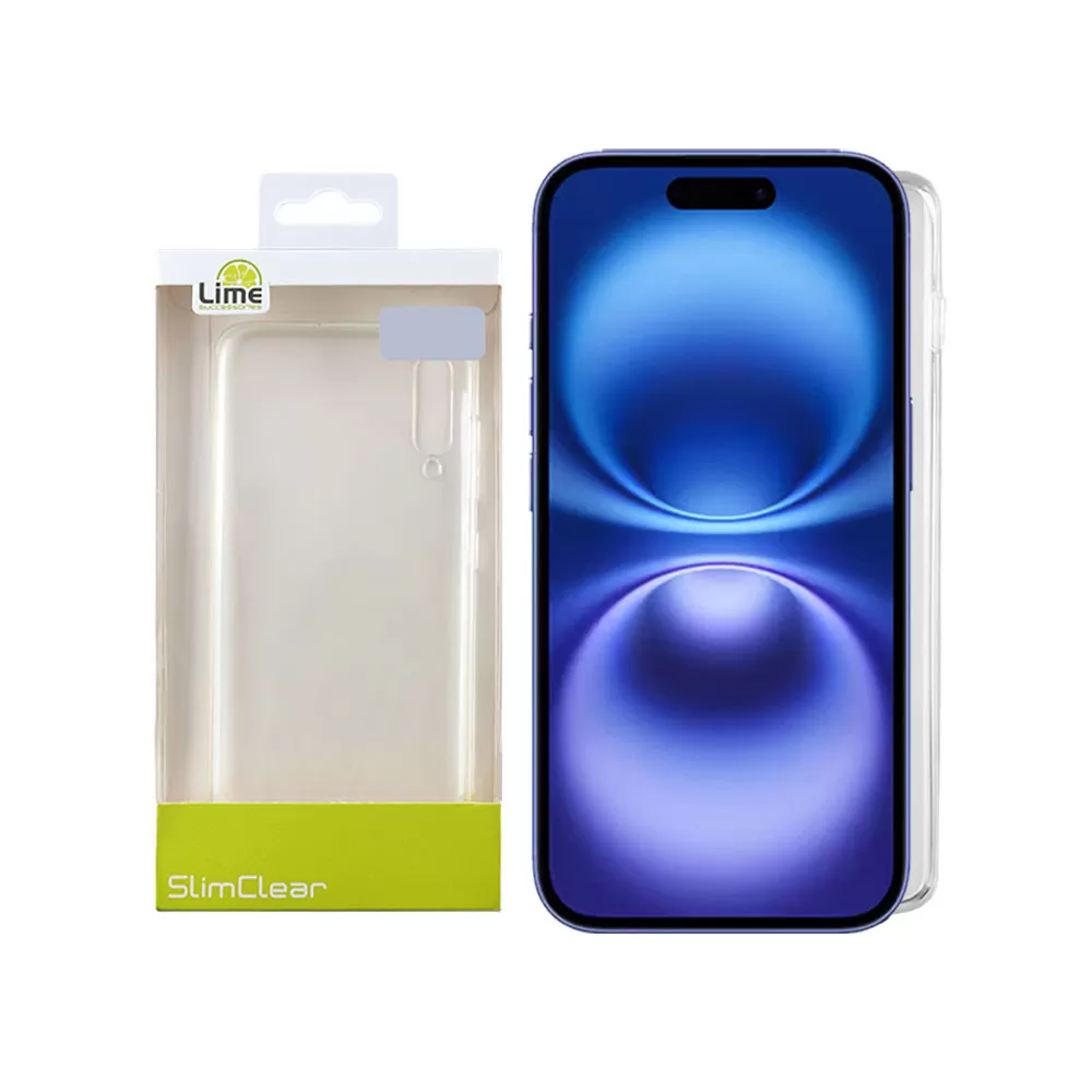 LIME ΘΗΚΗ IPHONE 16 PLUS 6.9" SLIMCLEAR TPU CAMERA GUARD ΔΙΑΦΑΝΗ