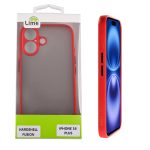 LIME ΘΗΚΗ IPHONE 16 PLUS 6.7" HARDSHELL FUSION FULL CAMERA PROTECTION RED WITH BLACK KEYS