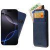 IDOL 1991 ΘΗΚΗ IPHONE 16 PRO 6.3" ANTI-RFID LEATHER SMART WALLET BLUE