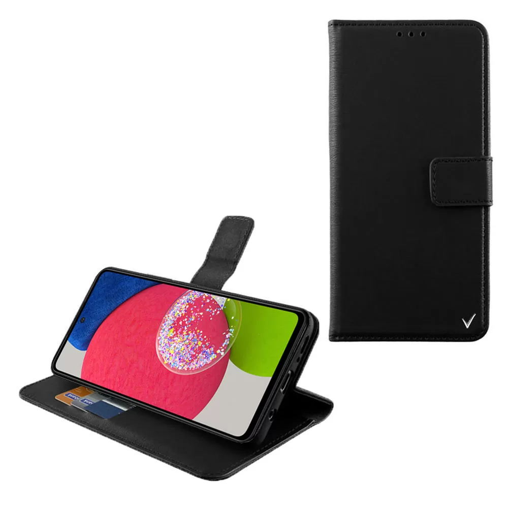 VOLTE-TEL ΘΗΚΗ SAMSUNG A52S/A52 5G/A52 4G A528/A526/A525 6.5" ALLURE MAGNET BOOK STAND CLIP BLACK