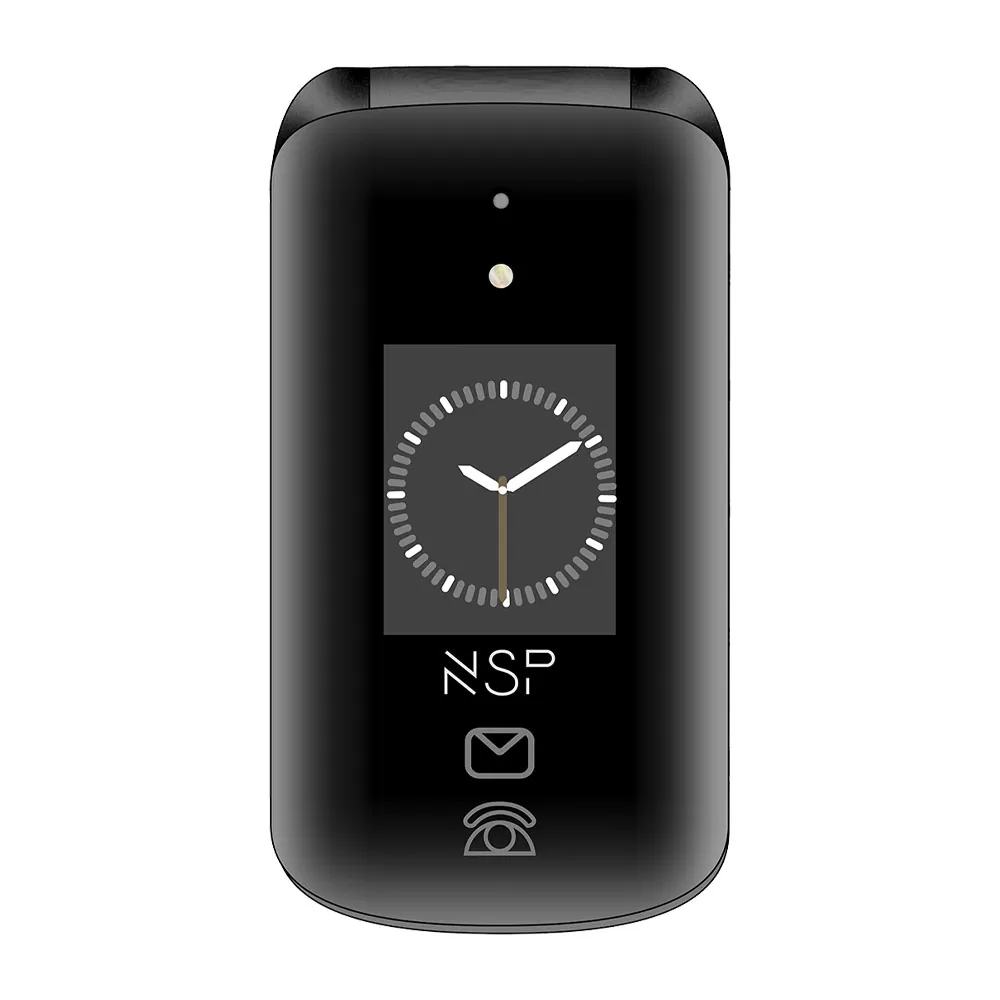 ΚΙΝΗΤΟ ΜΕ ΠΛΗΚΤΡΑ NSP 2700DS 2G FLIP 2.8" 128MB/64MB DUAL SIM RADIO-MP3/MP4 SOS BUTTON BLACK GR