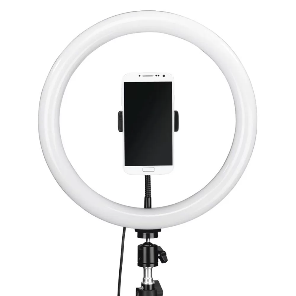 VOLTE-TEL VT121 3 COLOR LED SELFIE RING LIGHT 13" 32.5cm 2700-7000K 5V/11W ΜΕ ΤΡΙΠΟΔΟ 210cm ΚΑΙ ΒΑΣΗ ΤΗΛΕΦΩΝΟΥ