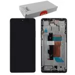 XIAOMI POCO F5 5G/REDMI NOTE 12 TURBO 5G ΟΘΟΝΗ + TOUCH SCREEN + LENS + FRAME 560001M16T00 BLACK ORIGINAL SERVICE PACK