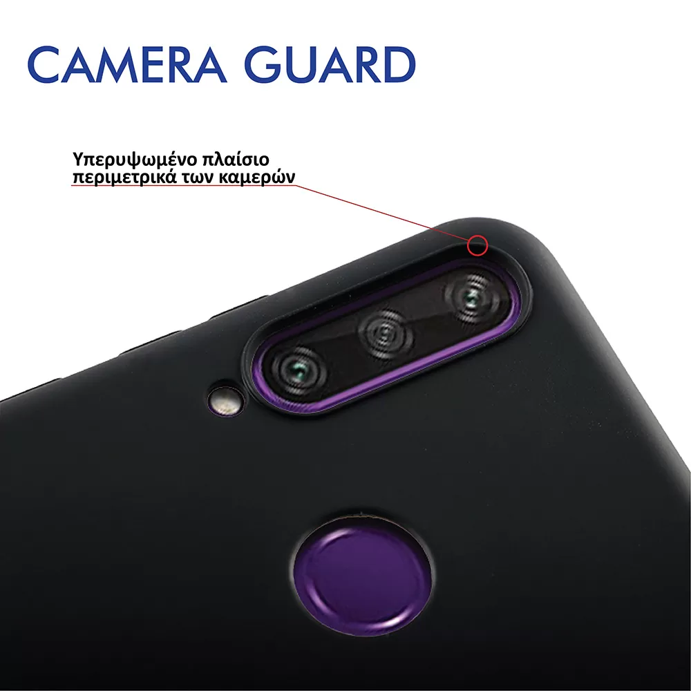 VOLTE-TEL ΘΗΚΗ HUAWEI MATE 20 6.53" SILICON TPU CAMERA GUARD BLACK