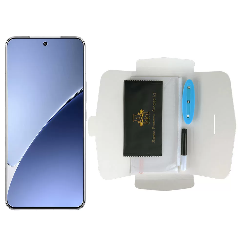 IDOL 1991 UV TEMPERED GLASS XIAOMI 15 PRO 5G 6.73in 9H 0.20mm 10D SEMI WITH GLUE-TOOL FINGER UNLOCK FULL COVER TRANSPA - Image 5