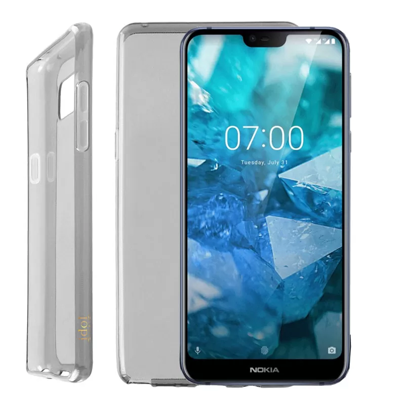 IDOL 1991 ΘΗΚΗ NOKIA 7.1 5.84" AIR SLIM TPU ΔΙΑΦΑΝΗ ΓΚΡΙ