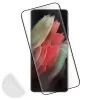 IDOL 1991 GLAMOUR TEMPERED GLASS SAMSUNG S21 ULTRA G998 5G 6.8in 9H 0.30mm FULL COVER 3D FULL GLUE FINGER UNLOCK BLACK+SQUEEZY C