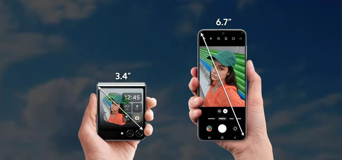 Εικόνα του ΚΙΝΗΤΟ SAMSUNG GALAXY Z FLIP 5 SM-F731 5G 6.7in 8GB/512GB DUAL SIM GRAPHITE GR