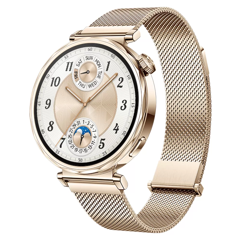 SMART WATCH HUAWEI GT 5 41MM 1.32in 55020DJQ ΑΔΙΑΒΡΟΧΟ (LIGHT GOLD MILANESE STRAP) GR - Image 6
