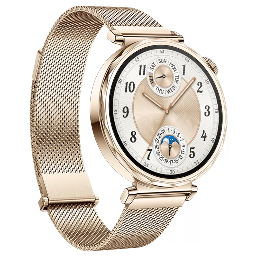 SMART WATCH HUAWEI GT 5 41MM 1.32in 55020DJQ ΑΔΙΑΒΡΟΧΟ (LIGHT GOLD MILANESE STRAP) GR - Image 5