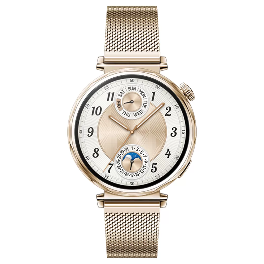 SMART WATCH HUAWEI GT 5 41MM 1.32in 55020DJQ ΑΔΙΑΒΡΟΧΟ (LIGHT GOLD MILANESE STRAP) GR