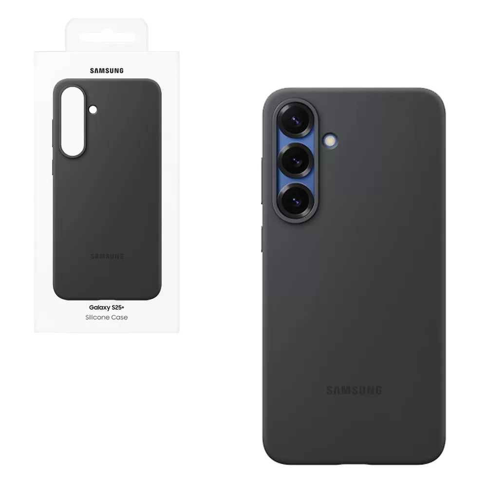 ΘΗΚΗ SAMSUNG S25 PLUS 5G S936 SILICONE COVER EF-PS936CBEGWW BLACK PACKING OR